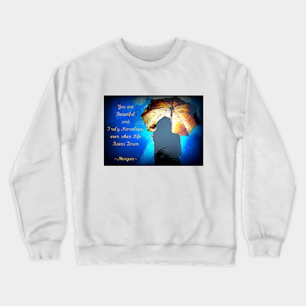 Rain Crewneck Sweatshirt by Visually Lyrical